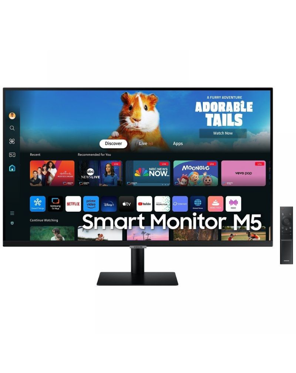 Smart Monitor Samsung M5 S27DM502EU 27'/ Full HD/ Multimedia/ Smart TV/ Negro