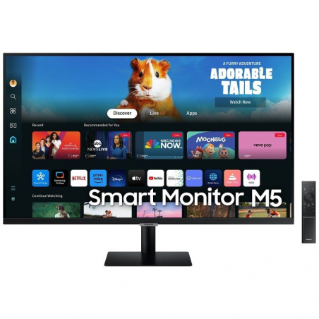 Smart Monitor Samsung M5 S27DM502EU 27'/ Full HD/ Multimedia/ Smart TV/ Negro