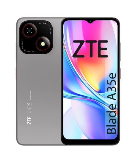 Smartphone ZTE Blade A35E 2GB/ 32GB/ 6.52'/ Gris Oscuro