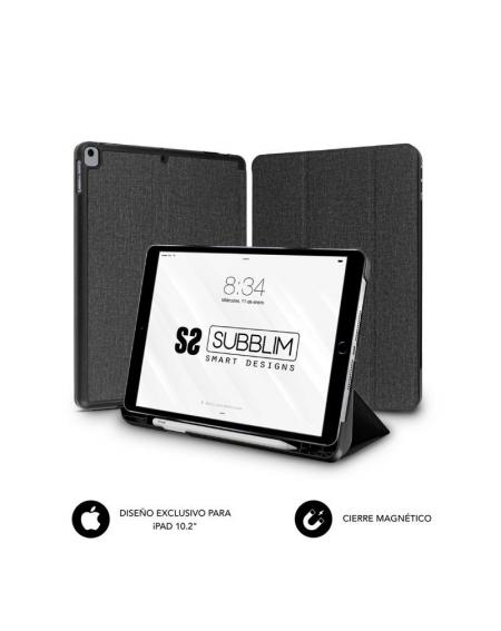 Funda Subblim Shock Case para Tablet iPad 9/8/7 Gen 10.2'/ Negra - Imagen 1