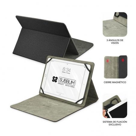 Funda Subblim Clever Stand para Tablets de 10.1'-11'/ Negra - Imagen 2