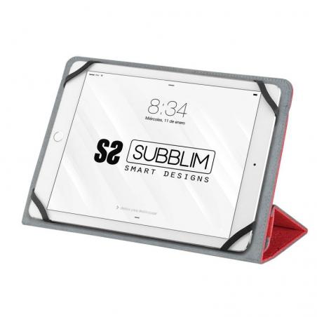 Funda Subblim Clever Stand para Tablets de 10.1'-11'/ Roja - Imagen 4