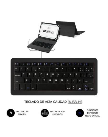 Funda con Teclado Subblim Keytab Pro USB para Tablets de 10.1'-11'/ Negra - Imagen 4