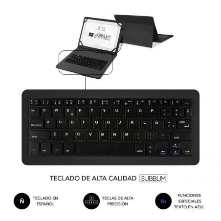 Funda con Teclado Subblim Keytab Pro USB para Tablets de 10.1'-11'/ Negra - Imagen 4