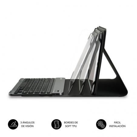 Funda con Teclado Subblim Keytab Pro Bluetooth para Tablets de 10.1'-10.8'/ Gris - Imagen 4