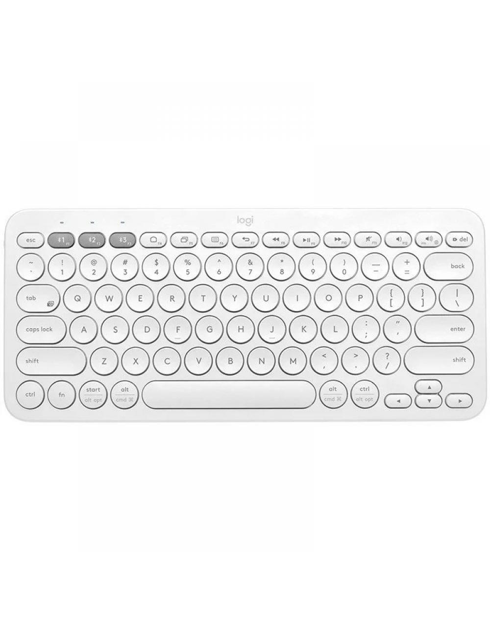 Teclado Compacto Inalámbrico por Bluetooth Logitech K380/ Blanco - Imagen 1