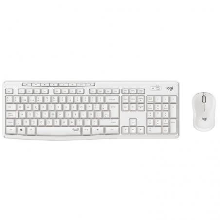 Teclado y Ratón Inalámbricos Logitech Silent Touch MK295/ Blanco - Imagen 1