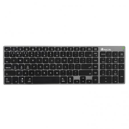 Teclado Inalámbrico por Bluetooth NGS Fortune-BT/ Gris - Imagen 1