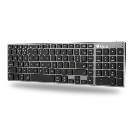 Teclado Inalámbrico por Bluetooth NGS Fortune-BT/ Gris - Imagen 4