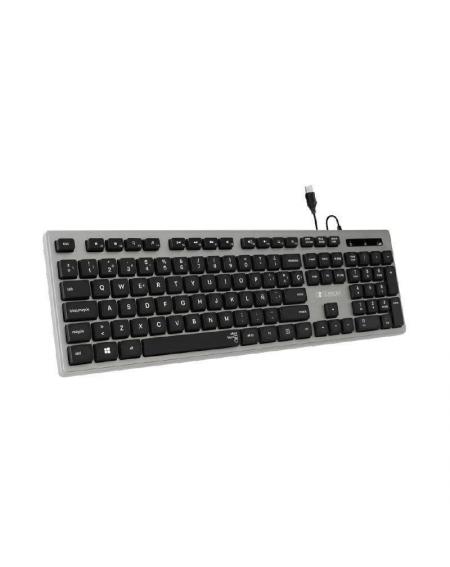 Teclado Subblim Wired Ergo Keys Silent Flat HQ/ Gris - Imagen 1