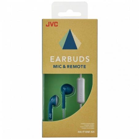 Auriculares JVC HA-F19M-AH/ con Micrófono/ Jack 3.5/ Azules - Imagen 2