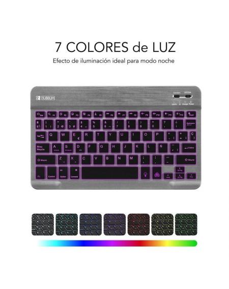 Teclado Compacto Inalámbrico por Bluetooth Subblim Smart Backlit/ Gris - Imagen 5