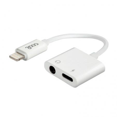 Adaptador Dual Bluetooth Jack 3,5 mm + Carga Lightning COOL - Imagen 1