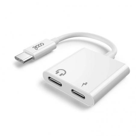 Adaptador Dual USB TIPO-C (Auriculares + Carga) Digital COOL - Imagen 1