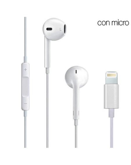 Auriculares Blancos COOL Stereo Con Micro para iPHONE 7 / 8 / X (Lightning Bluetooth) - Imagen 1