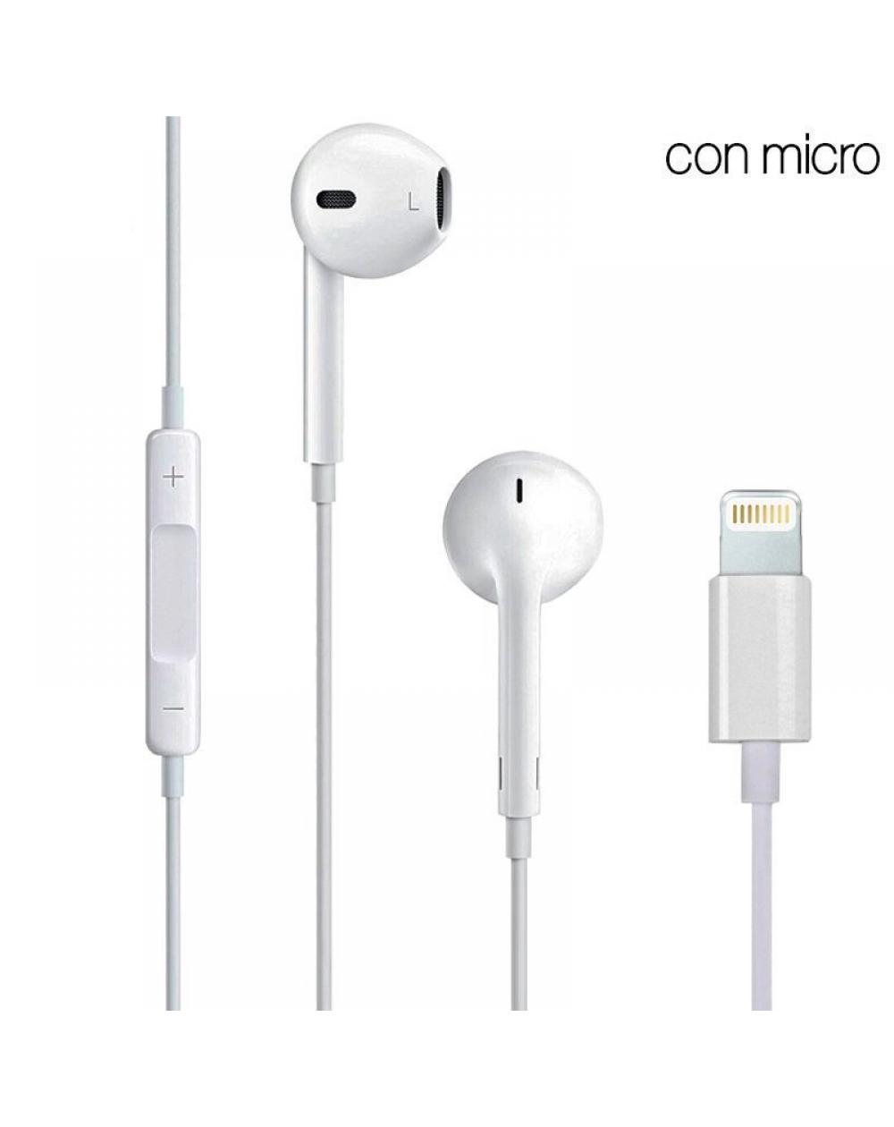Auriculares Blancos COOL Stereo Con Micro para iPHONE 7 / 8 / X (Lightning Bluetooth) - Imagen 1