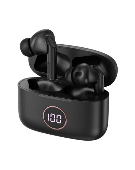 Auriculares Stereo Bluetooth Dual Pod Earbuds Lcd COOL AIR PRO Negro - Imagen 1