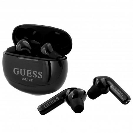 Auriculares Stereo Bluetooth Dual Pod Licencia Guess Negro - Imagen 1
