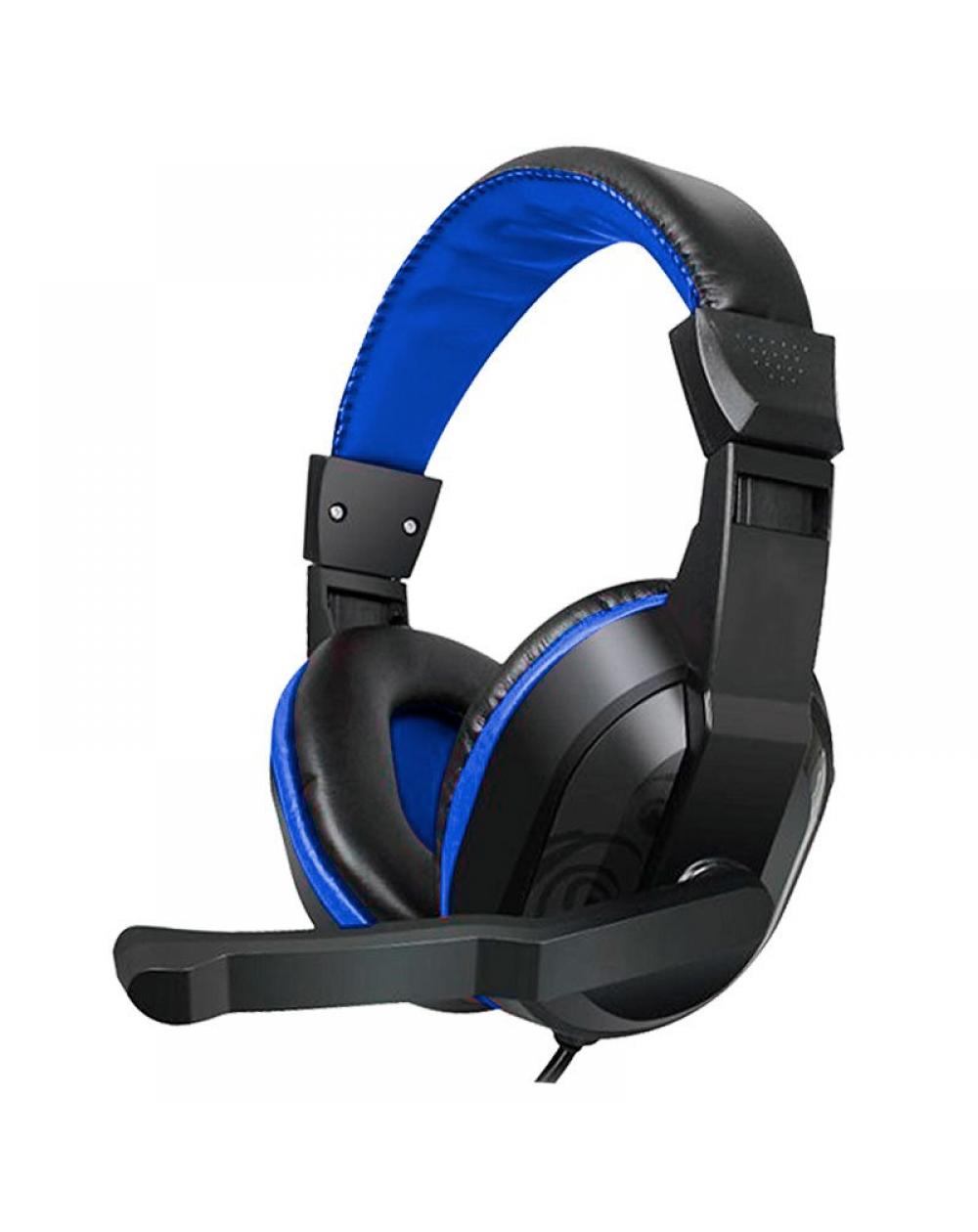 Auriculares Stereo Oficina COOL Dublin con micro (Negro-Azul) - Imagen 1