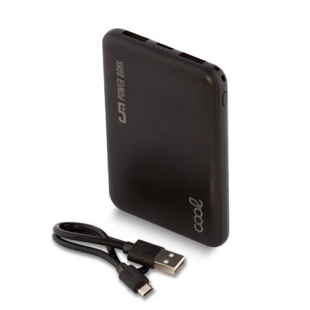 Bateria Externa Micro-usb Power Bank 5000 mAh COOL Leather Negro - Imagen 1