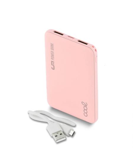 Bateria Externa Micro-usb Power Bank 5000 mAh COOL Leather Rosa - Imagen 1