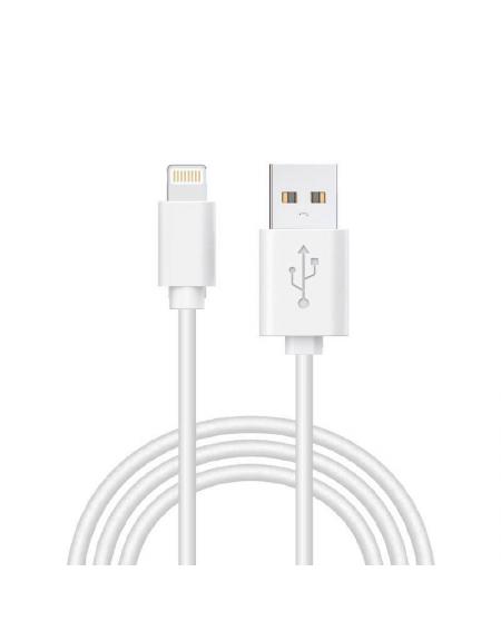 Cable USB Compatible COOL Lightning para iPhone / iPad (1.2 metros) Blanco - Imagen 1