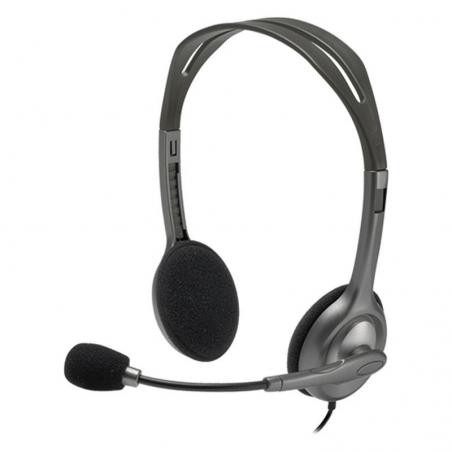 Auriculares Logitech H111/ con Micrófono/ Jack 3.5/ Negros - Imagen 1