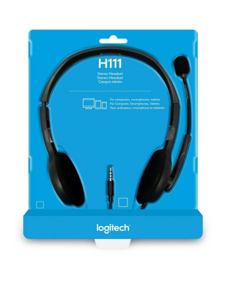 Auriculares Logitech H111/ con Micrófono/ Jack 3.5/ Negros - Imagen 2