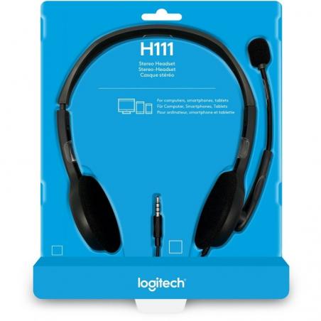 Auriculares Logitech H111/ con Micrófono/ Jack 3.5/ Negros - Imagen 2