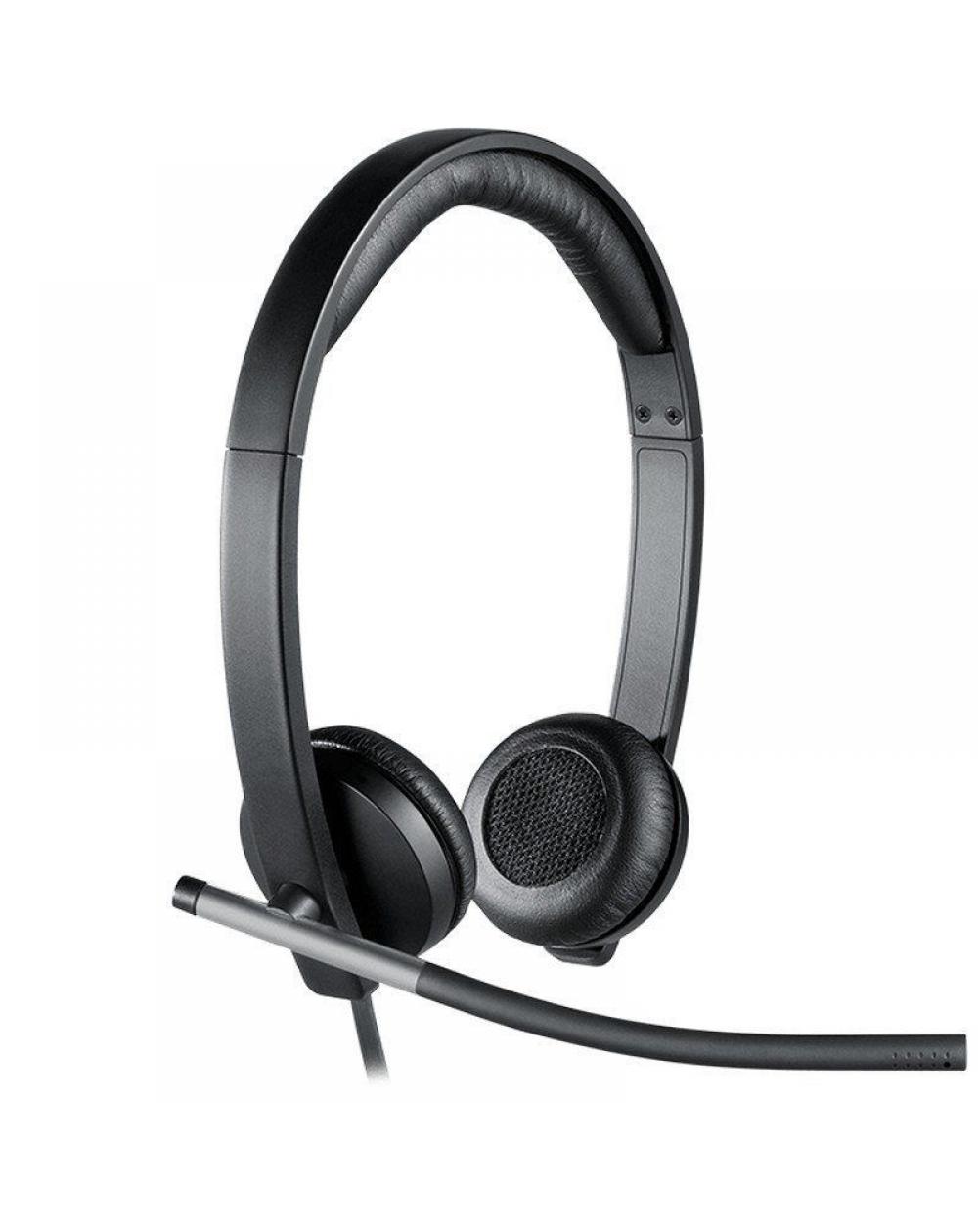 Auriculares Logitech H650e/ con Micrófono/ USB/ Negros - Imagen 1