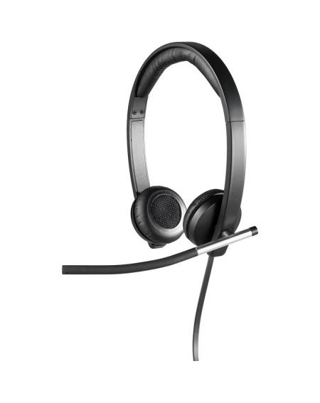 Auriculares Logitech H650e/ con Micrófono/ USB/ Negros - Imagen 3