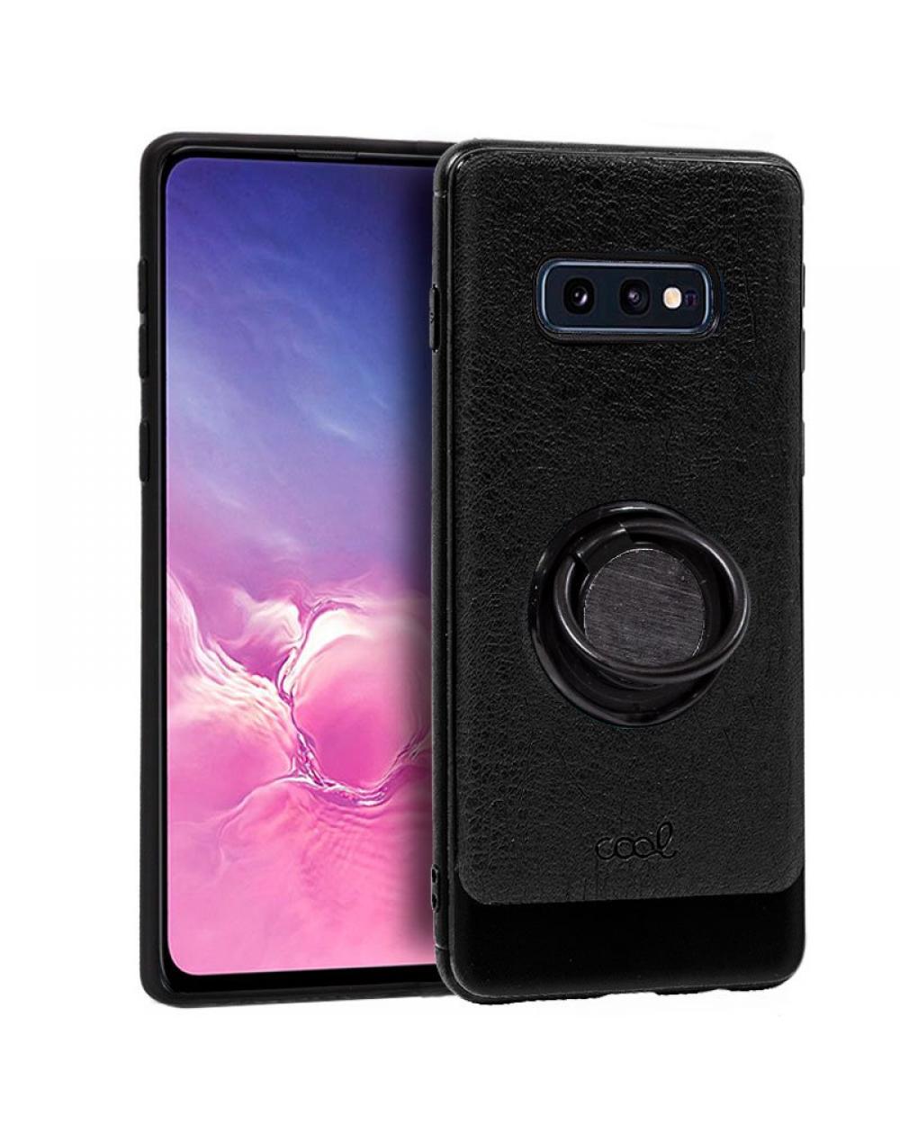 Carcasa COOL para Samsung G970 Galaxy S10e Leather Piel Negro - Imagen 1