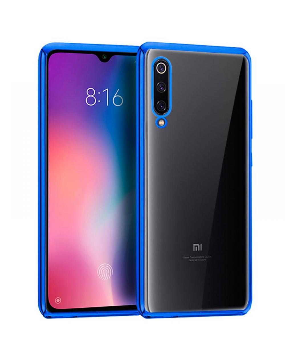 Carcasa COOL para Xiaomi Mi 9 Borde Metalizado (Azul) - Imagen 1