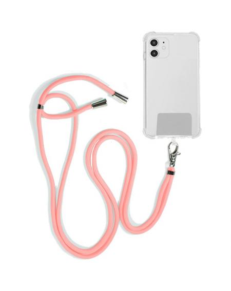 Cordón Colgante COOL Universal con Tarjeta para Smartphone Rosa - Imagen 1