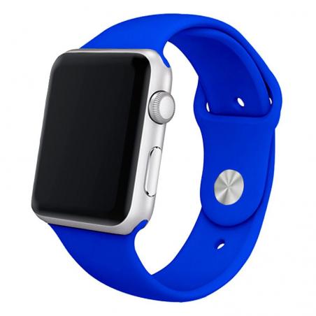 Correa COOL para Apple Watch Series 1 / 2 / 3 / 4 / 5 / 6 / 7 / SE (38 / 40 / 41 mm) Goma Azul - Imagen 1