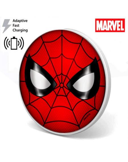 Dock Base Cargador Smartphones Qi Inalámbrico Universal Licencia Marvel Spider-Man (Carga Rápida) - Imagen 1