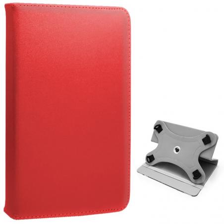Funda COOL Ebook / Tablet 9.7 - 10 pulg Liso Rojo Giratoria (Panorámica) - Imagen 1