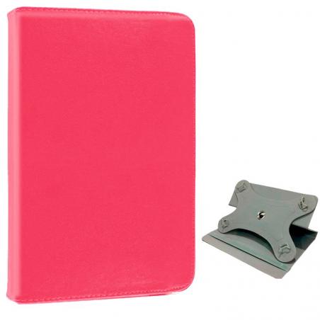 Funda COOL Ebook Tablet 10 pulgadas Polipiel Giratoria Rosa - Imagen 1