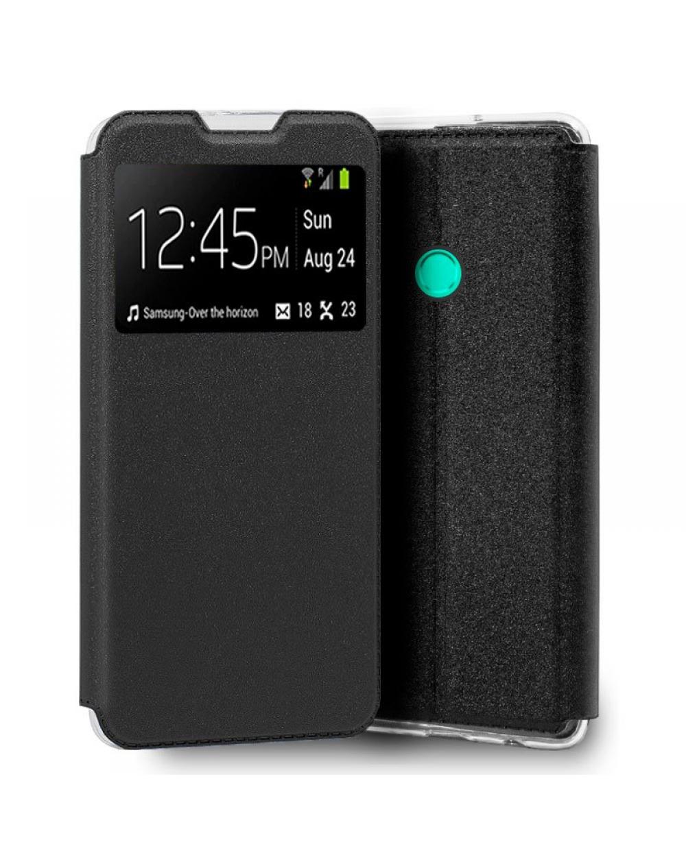Funda COOL Flip Cover para Huawei P Smart 2020 Liso Negro - Imagen 1