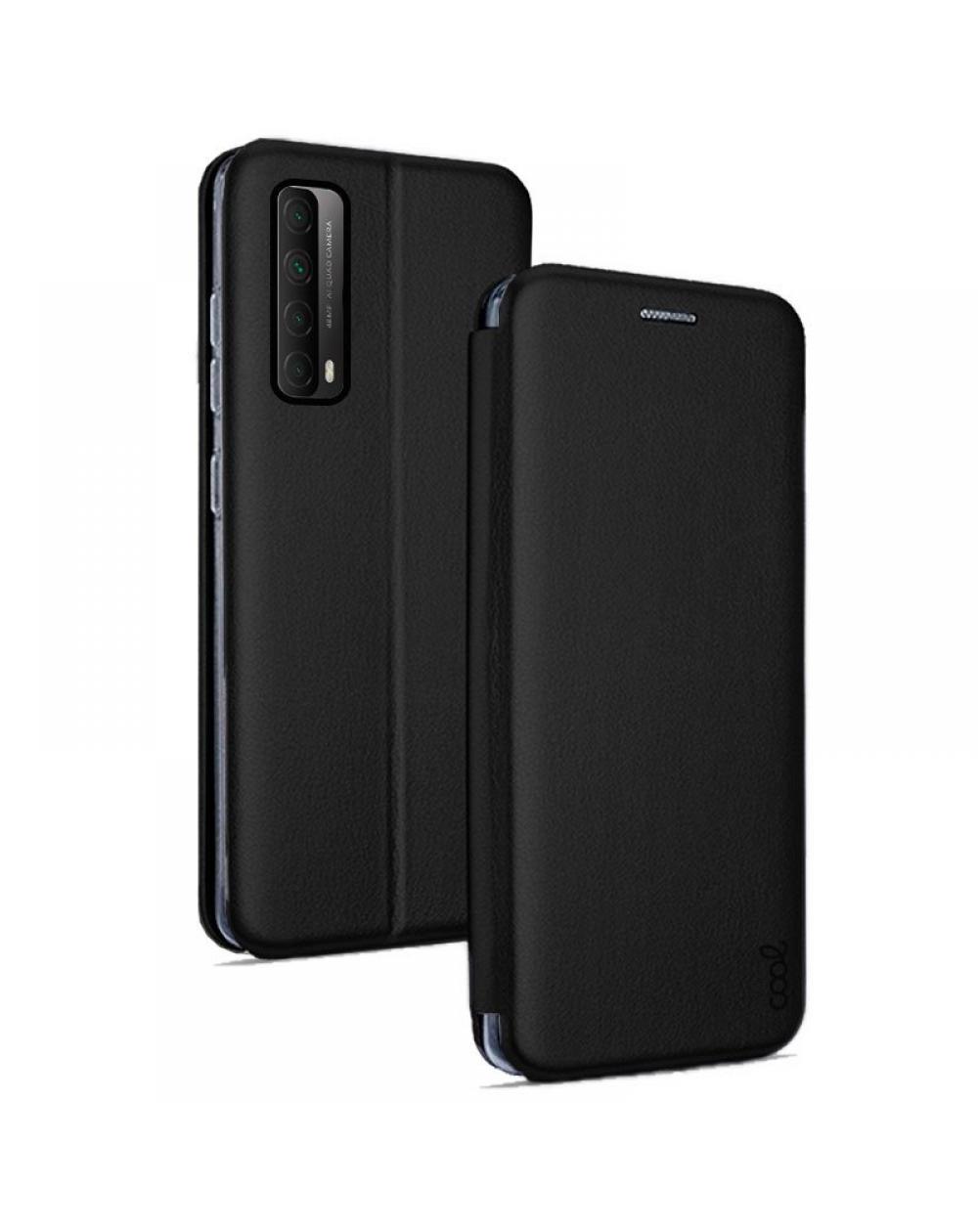 Funda COOL Flip Cover para Huawei P Smart 2021 Elegance Negro - Imagen 1