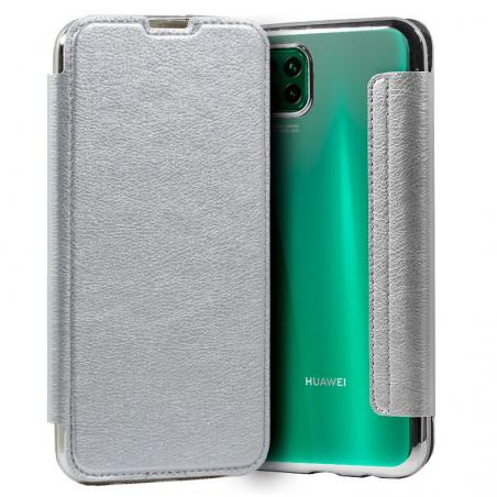 Funda COOL Flip Cover para Huawei P40 Lite Leather Plata - Imagen 1