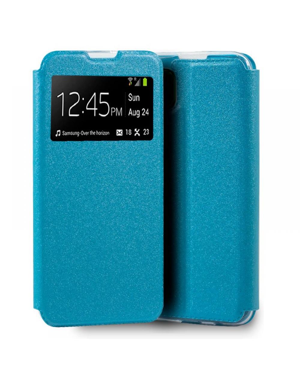 Funda COOL Flip Cover para Huawei P40 Lite Liso Celeste - Imagen 1