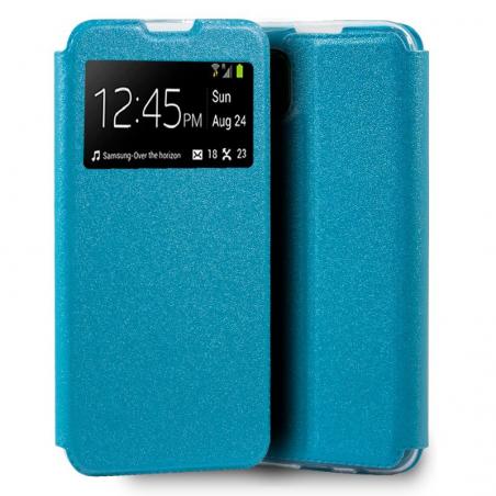 Funda COOL Flip Cover para Huawei P40 Lite Liso Celeste - Imagen 1