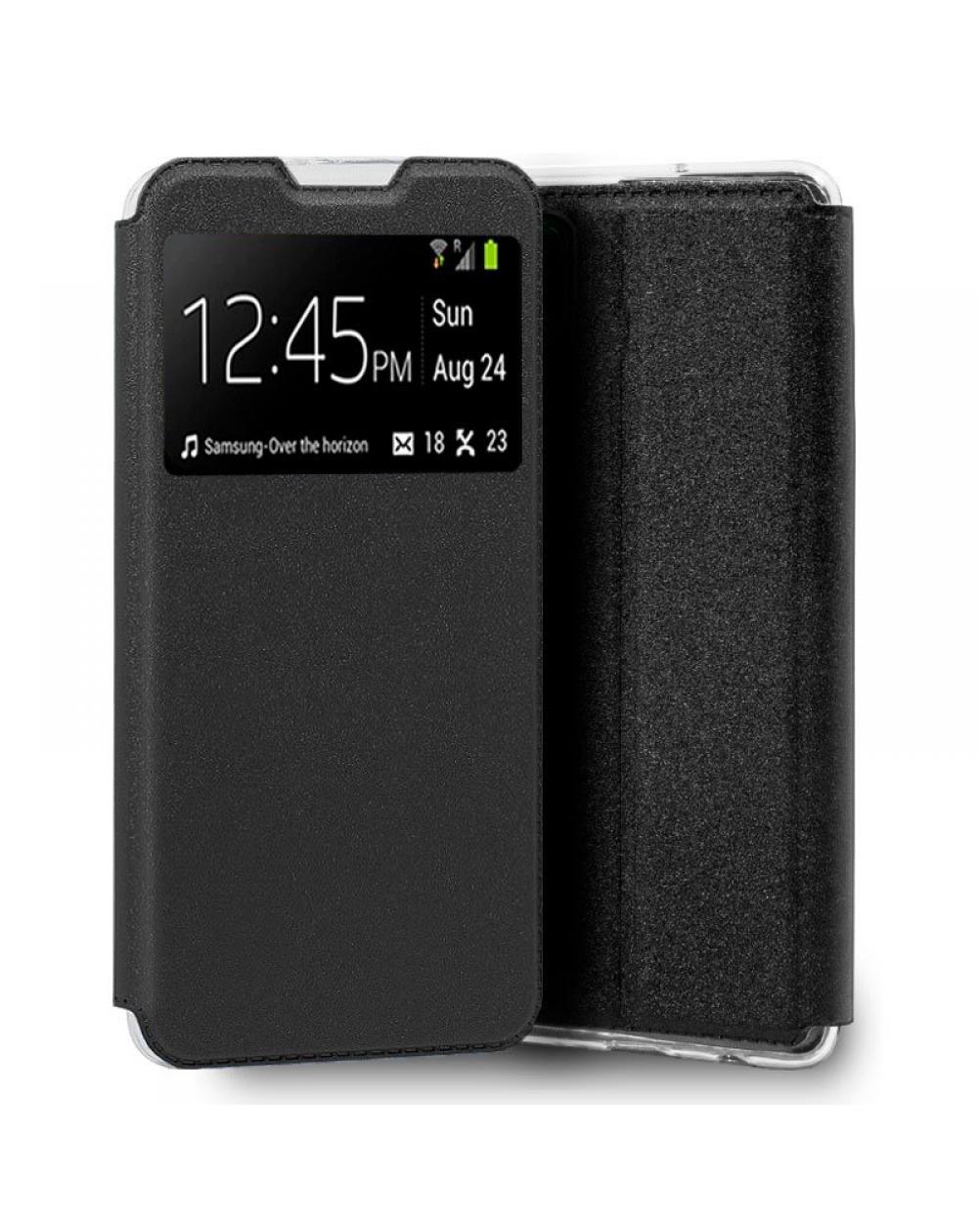 Funda COOL Flip Cover para Huawei P40 Lite Liso Negro - Imagen 1