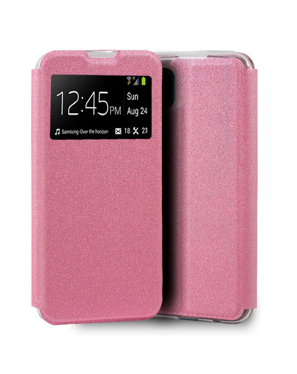 Funda COOL Flip Cover para Huawei P40 Lite Liso Rosa - Imagen 1