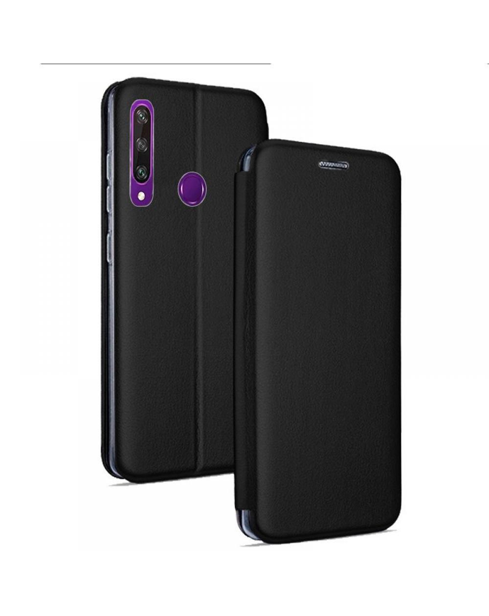 Funda COOL Flip Cover para Huawei Y6p Elegance Negro - Imagen 1