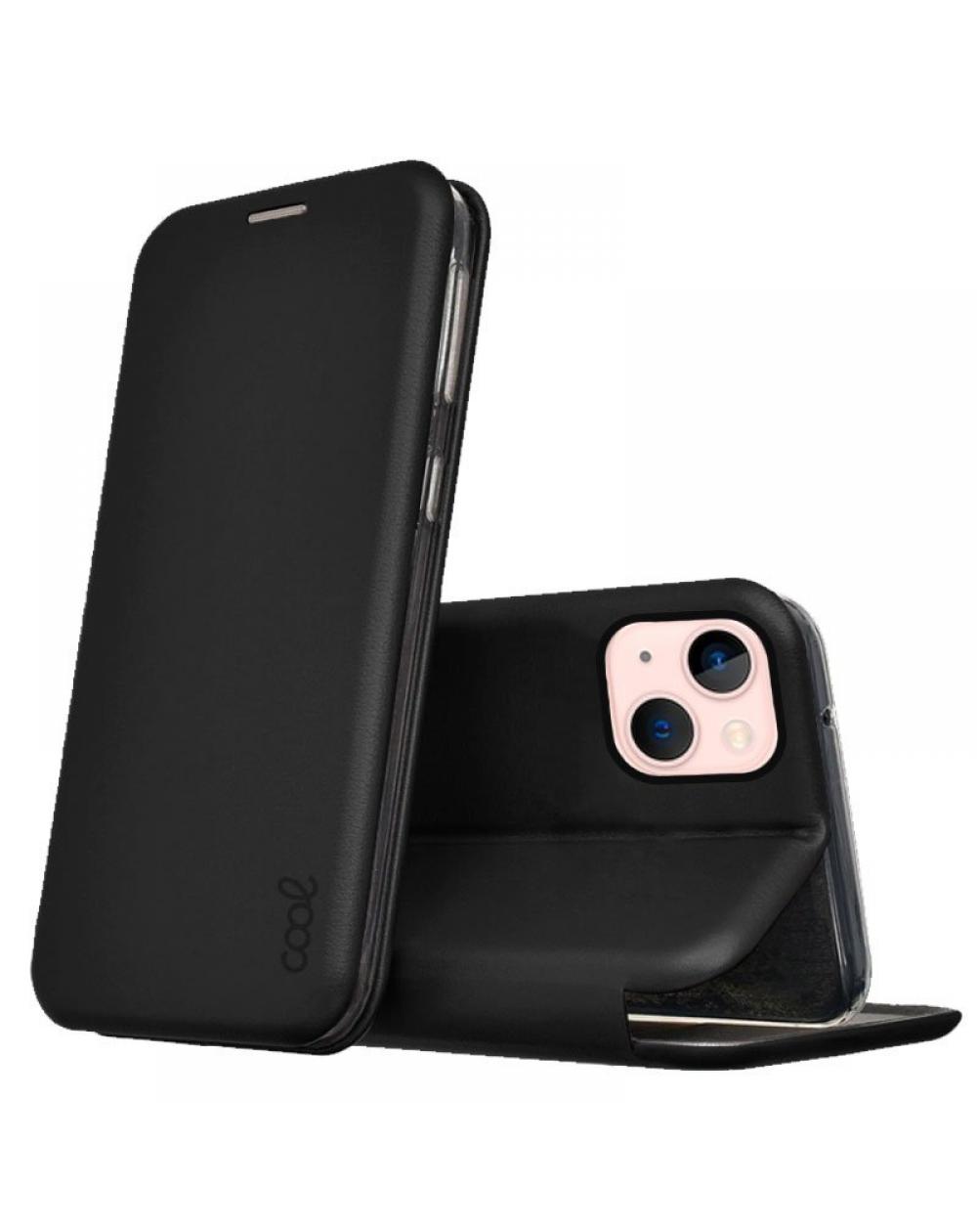 Funda COOL Flip Cover para iPhone 13 Elegance Negro - Imagen 1