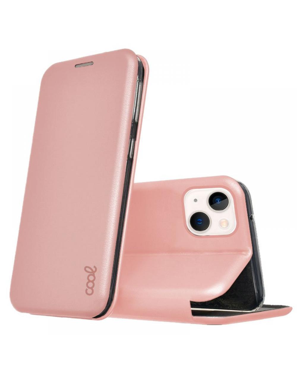 Funda COOL Flip Cover para iPhone 13 mini Elegance Rose Gold - Imagen 1