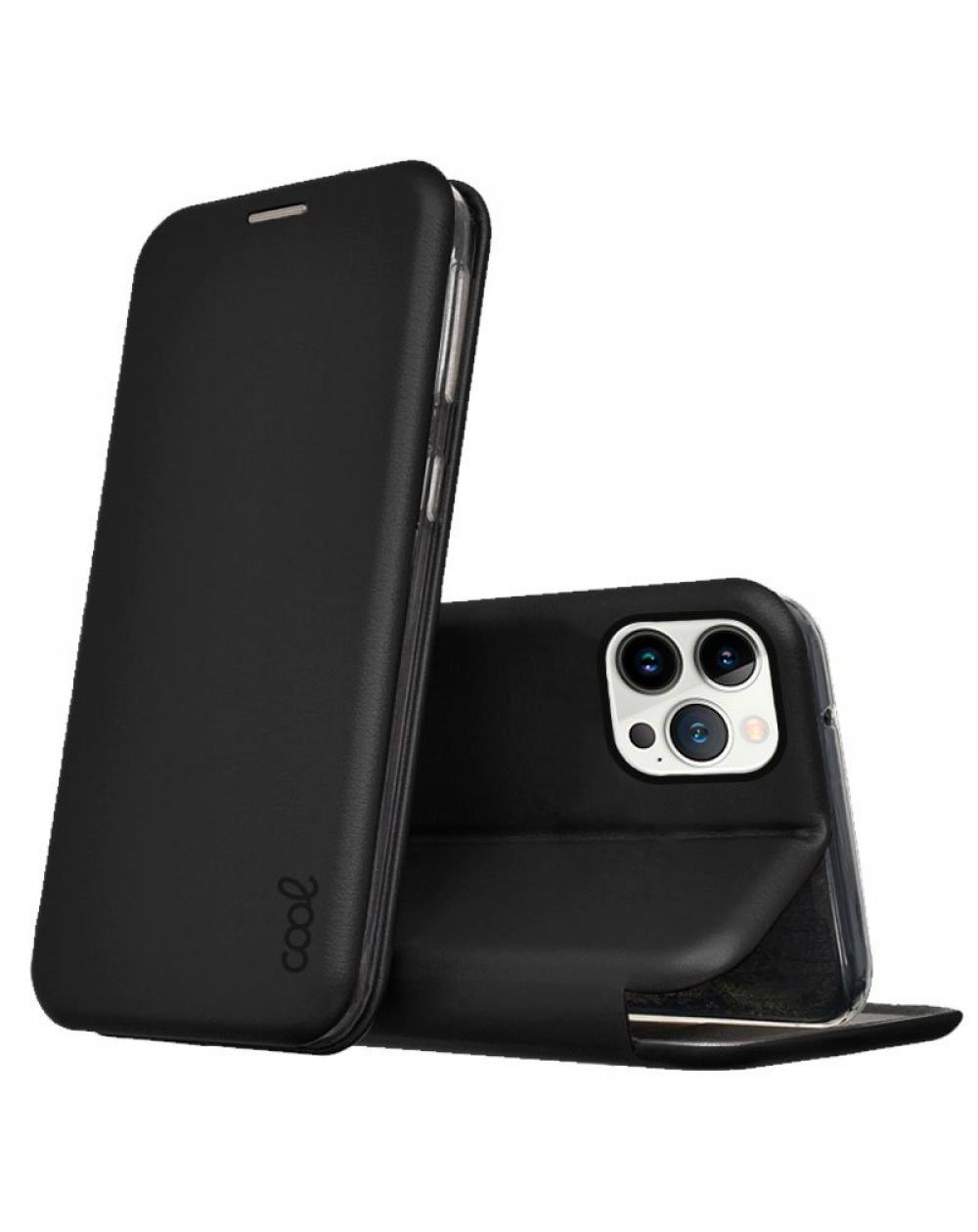 Funda COOL Flip Cover para iPhone 13 Pro Elegance Negro - Imagen 1