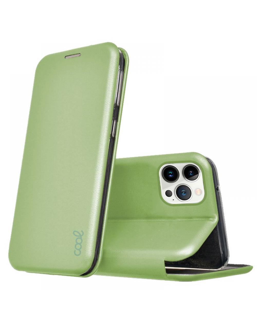 Funda COOL Flip Cover para iPhone 13 Pro Elegance Pistacho - Imagen 1